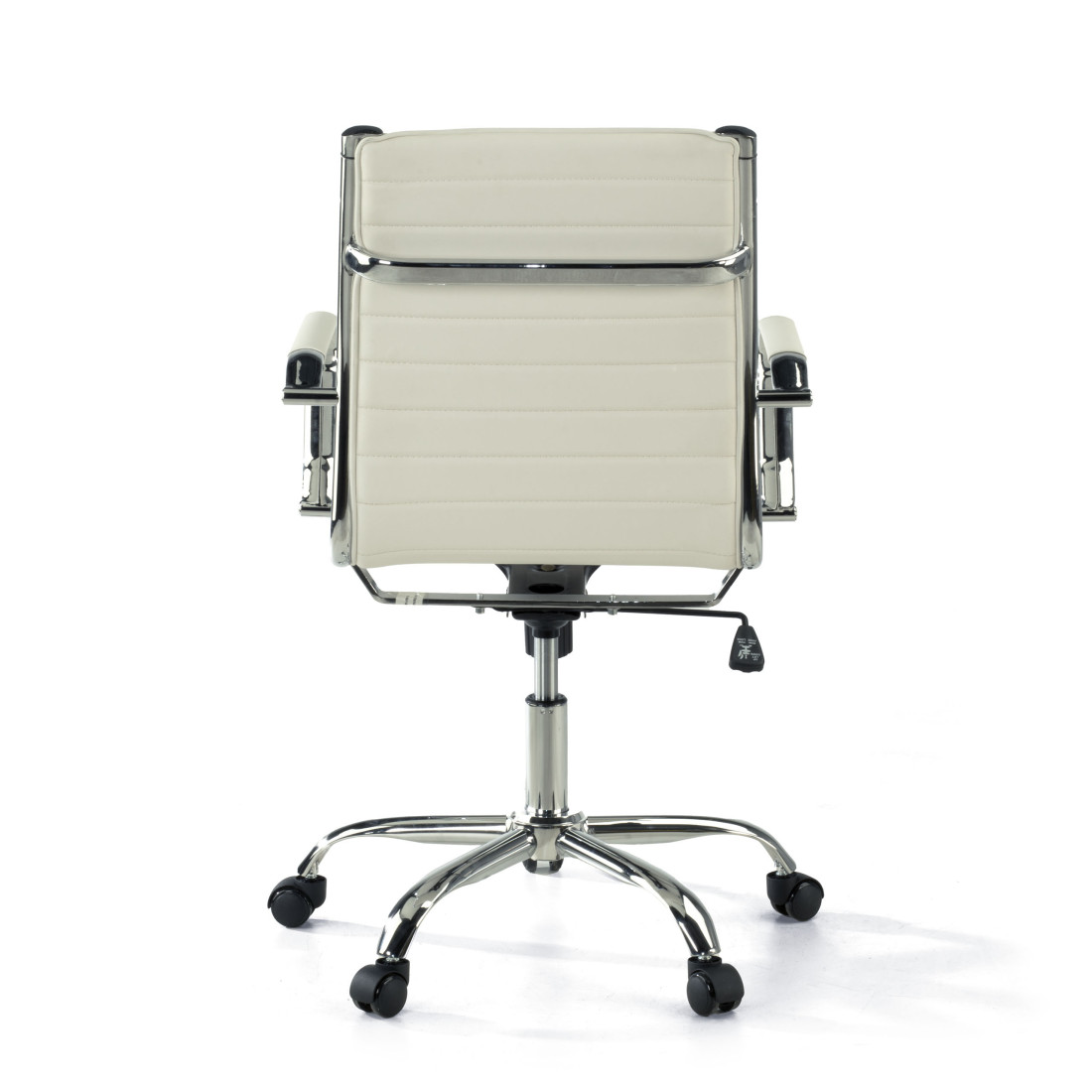 sillon de oficina blanco milano piel sintetica 7
