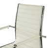 sillon de oficina blanco milano piel sintetica 6