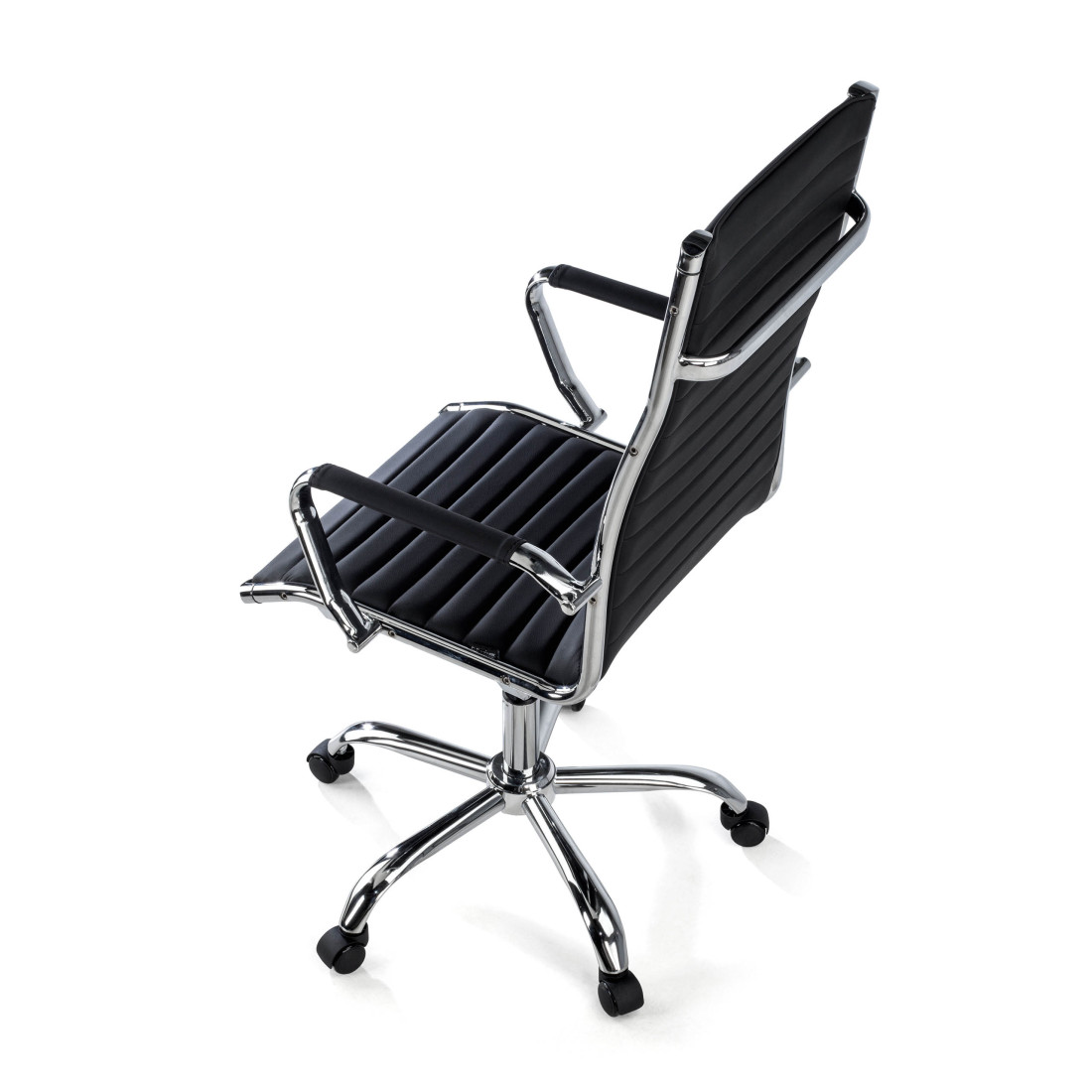 sillon de oficina negro milano piel sintetica 8