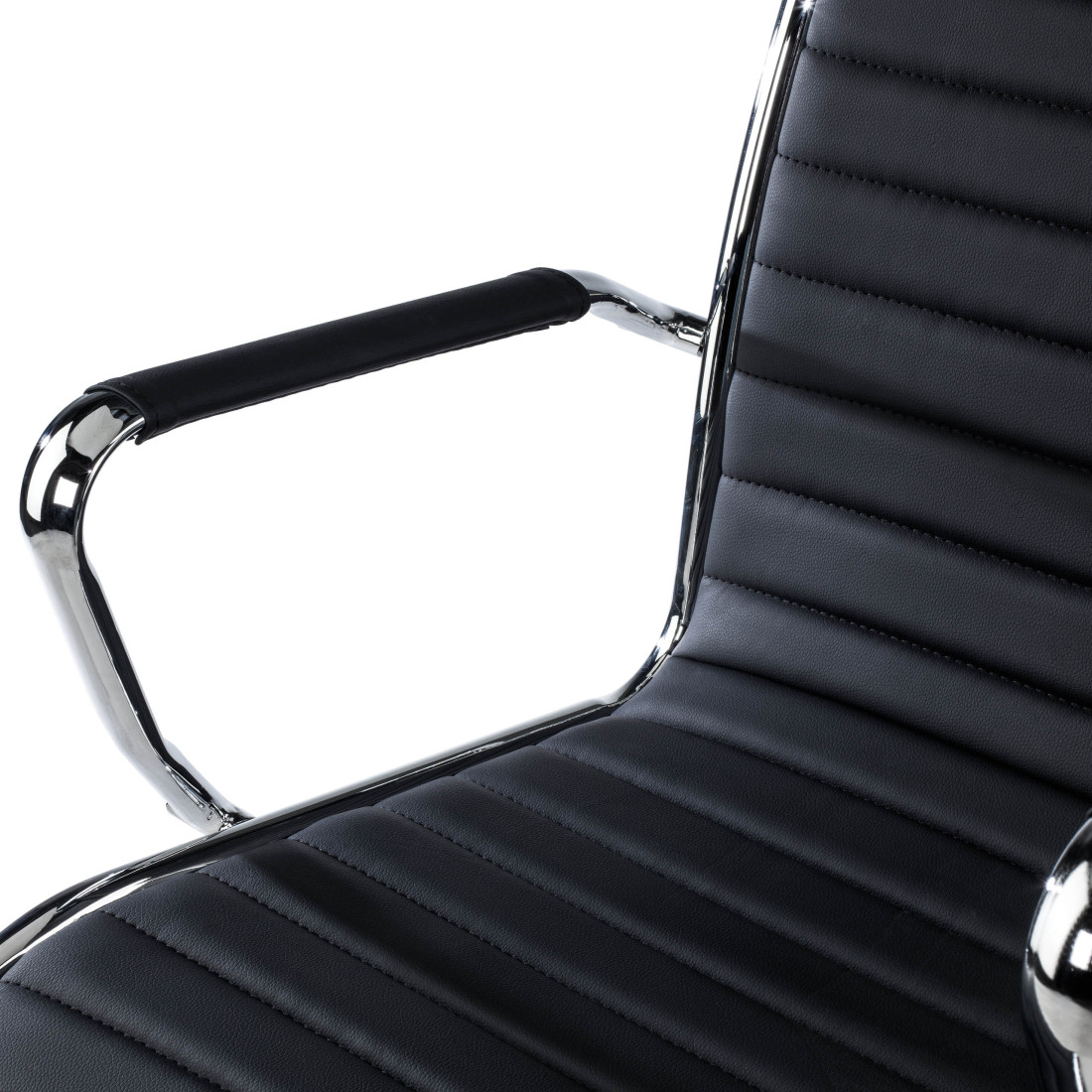 sillon de oficina negro milano piel sintetica 5
