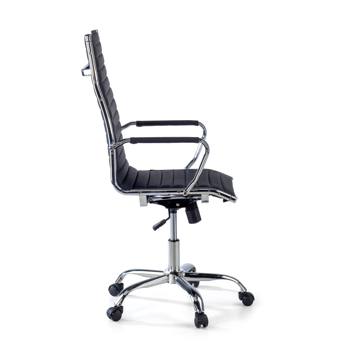 sillon de oficina negro milano piel sintetica 4
