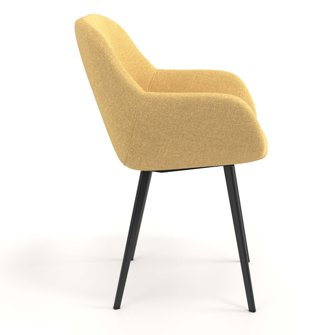 silla confidente amarillo moon 4 patas 3