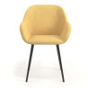 silla confidente amarillo moon 4 patas 4