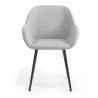silla confidente gris moon 4 patas 4