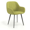 Silla Confidente Moon Estructura 4 patas - VERDE