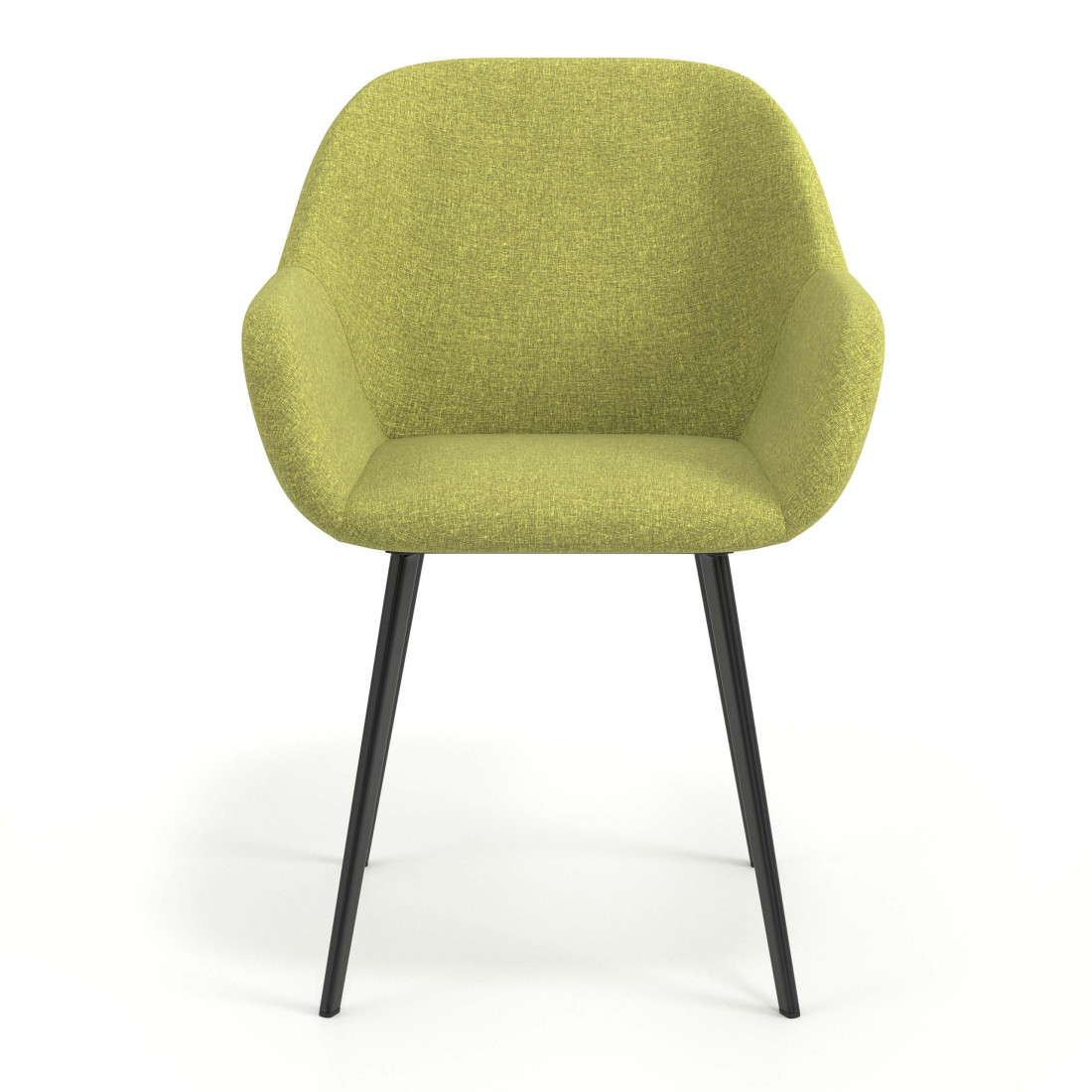 silla confidente verde moon 4 patas 4