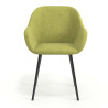 silla confidente verde moon 4 patas 4