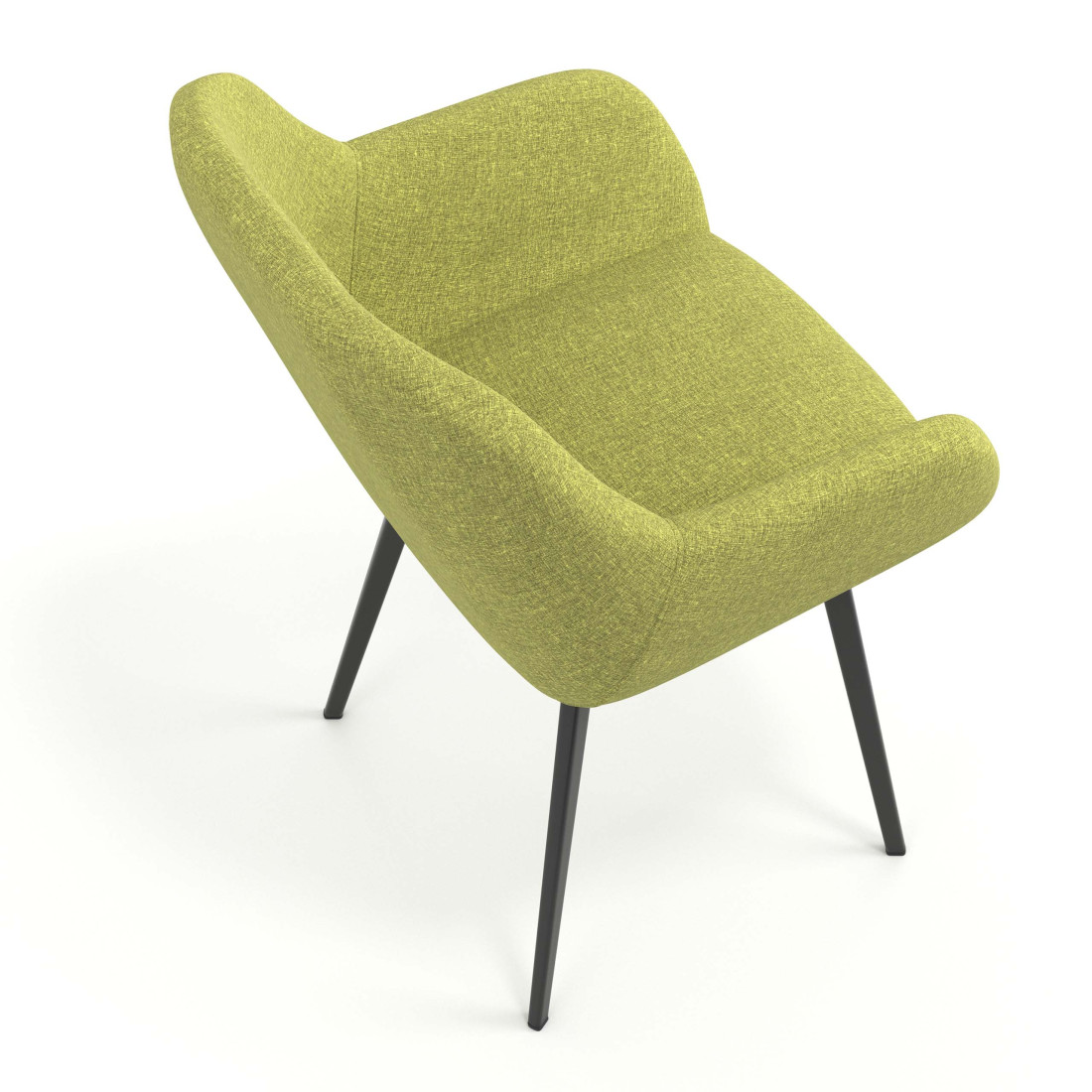 silla confidente verde moon 4 patas 7