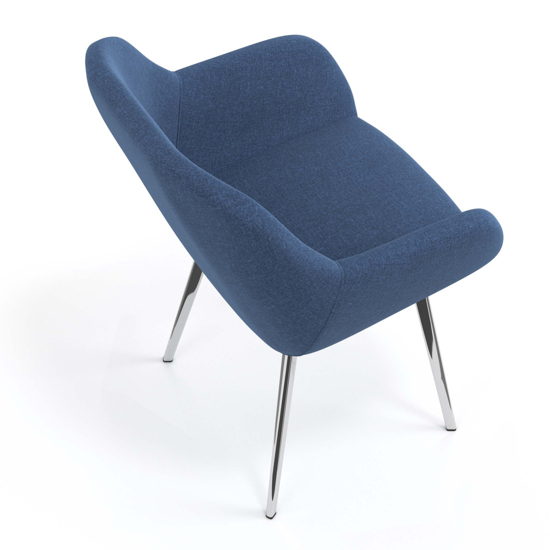 silla confidente azul moon 4 patas 7