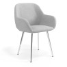 silla confidente gris moon 4 patas 1