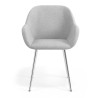silla confidente gris moon 4 patas 4