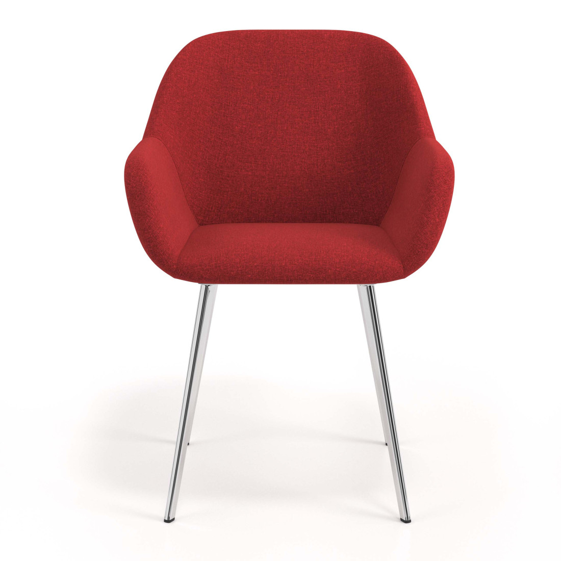 silla confidente rojo moon 4 patas 4