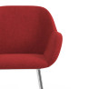 silla confidente rojo moon 4 patas 5