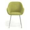 silla confidente verde moon 4 patas 4