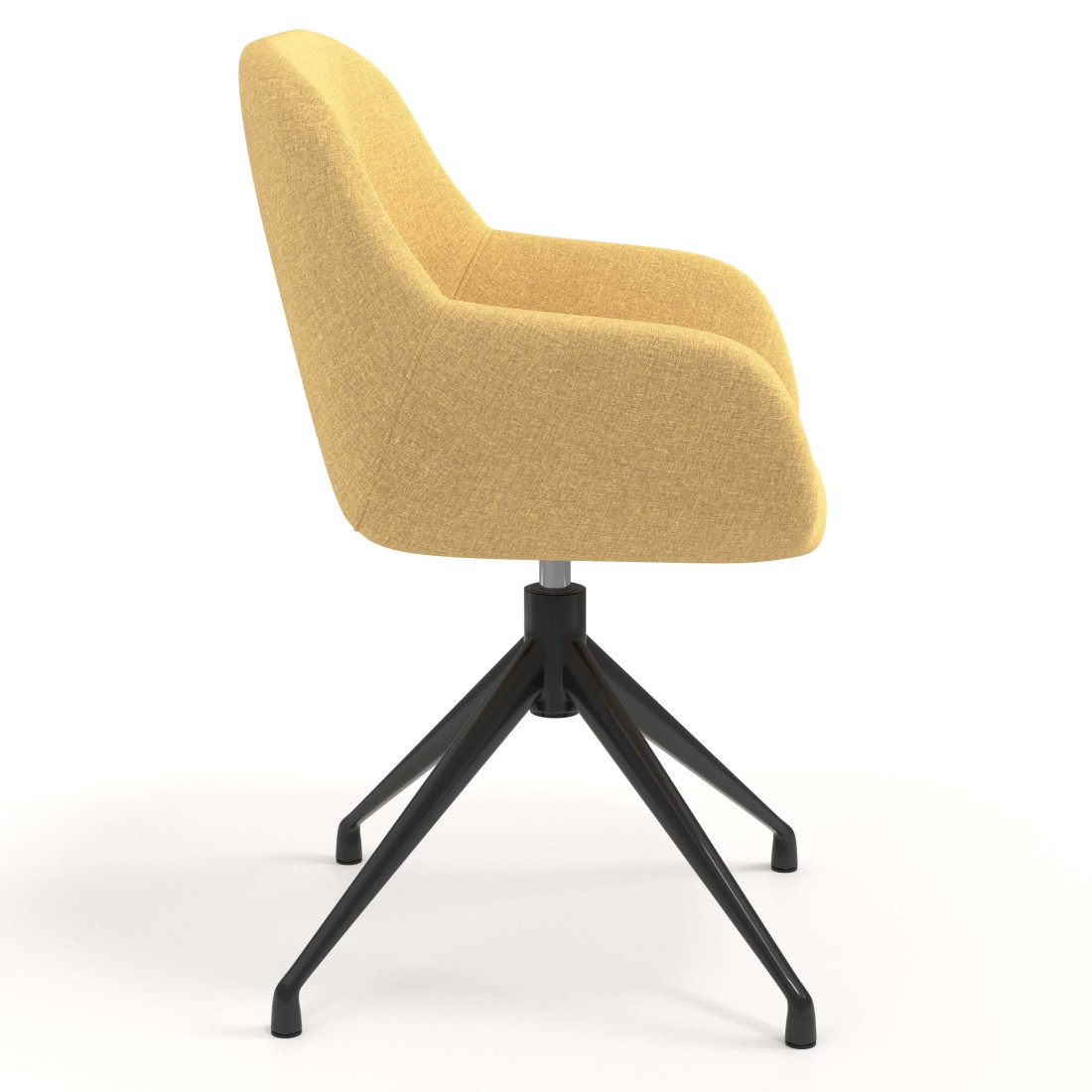silla confidente amarillo moon giratoria 3