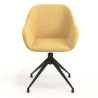 silla confidente amarillo moon giratoria 4