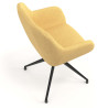 silla confidente amarillo moon giratoria 7
