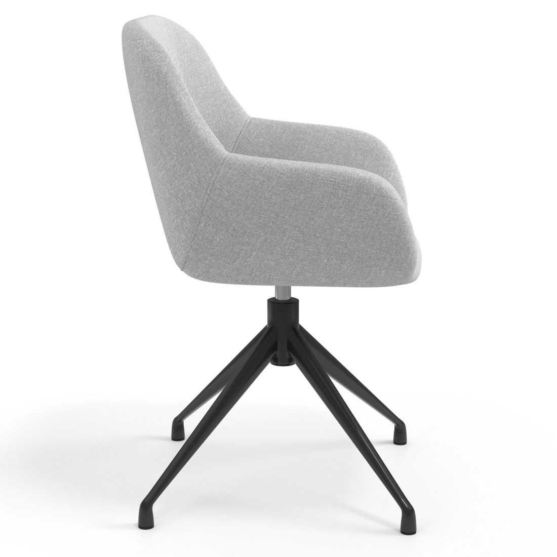 silla confidente gris moon giratoria 3
