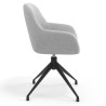 silla confidente gris moon giratoria 3
