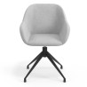 silla confidente gris moon giratoria 4