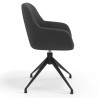 silla confidente antracita moon giratoria 3