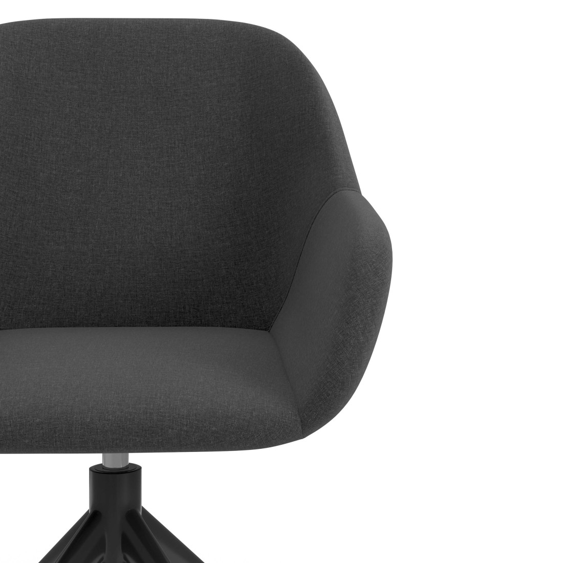silla confidente antracita moon giratoria 5