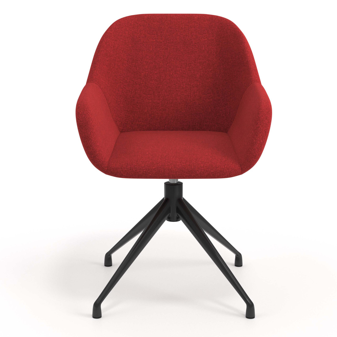 silla confidente rojo moon giratoria 4