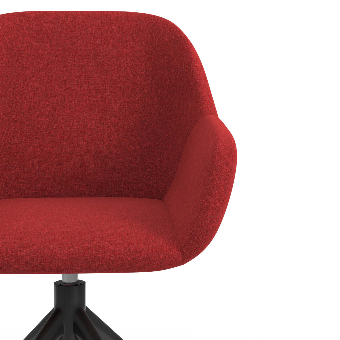 silla confidente rojo moon giratoria 5