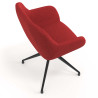 silla confidente rojo moon giratoria 7