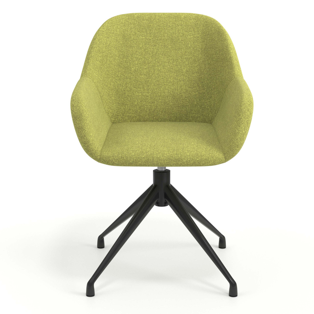 silla confidente verde moon giratoria 4