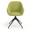 silla confidente verde moon giratoria 4