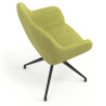 silla confidente verde moon giratoria 7
