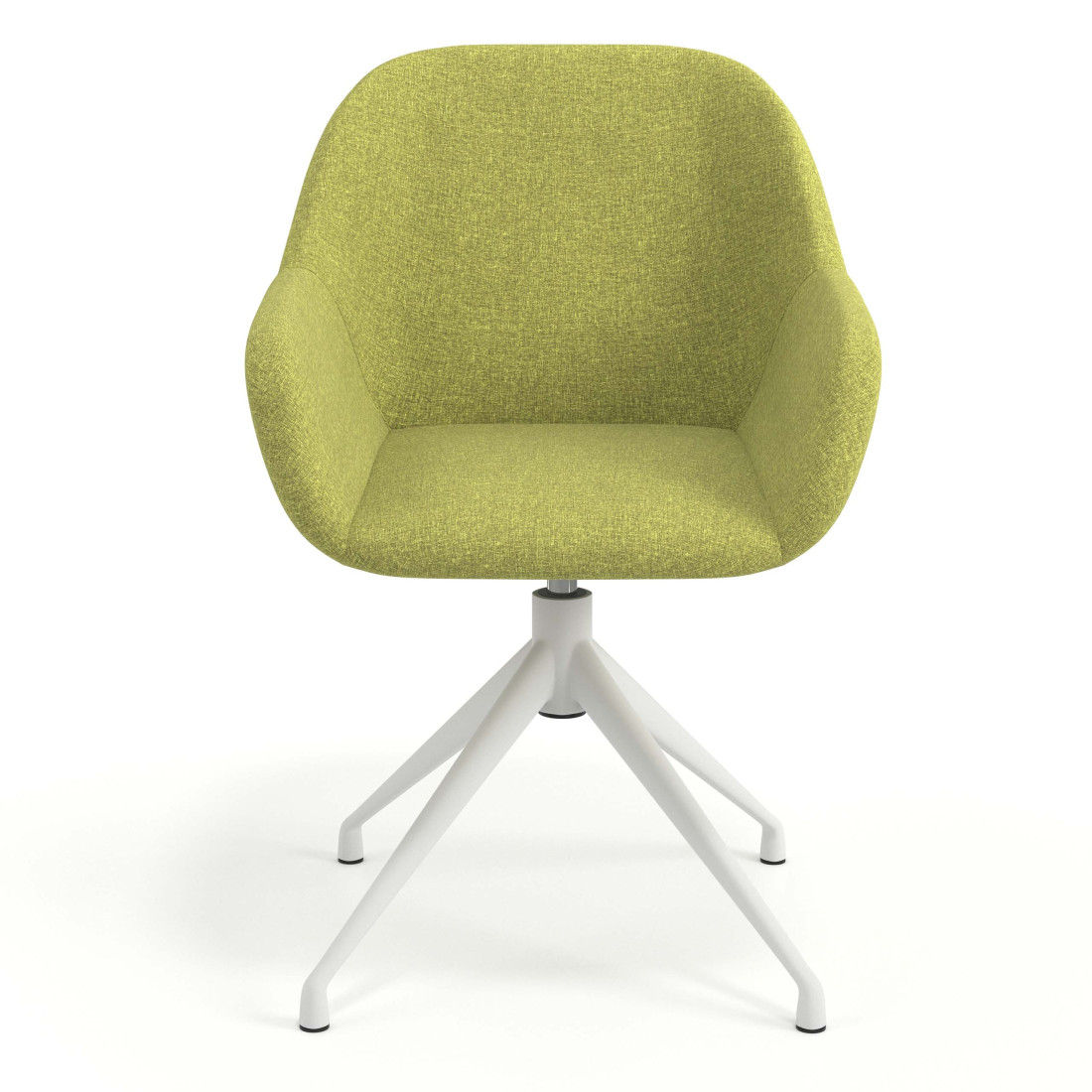 silla confidente verde moon giratoria 4
