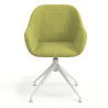 silla confidente verde moon giratoria 4