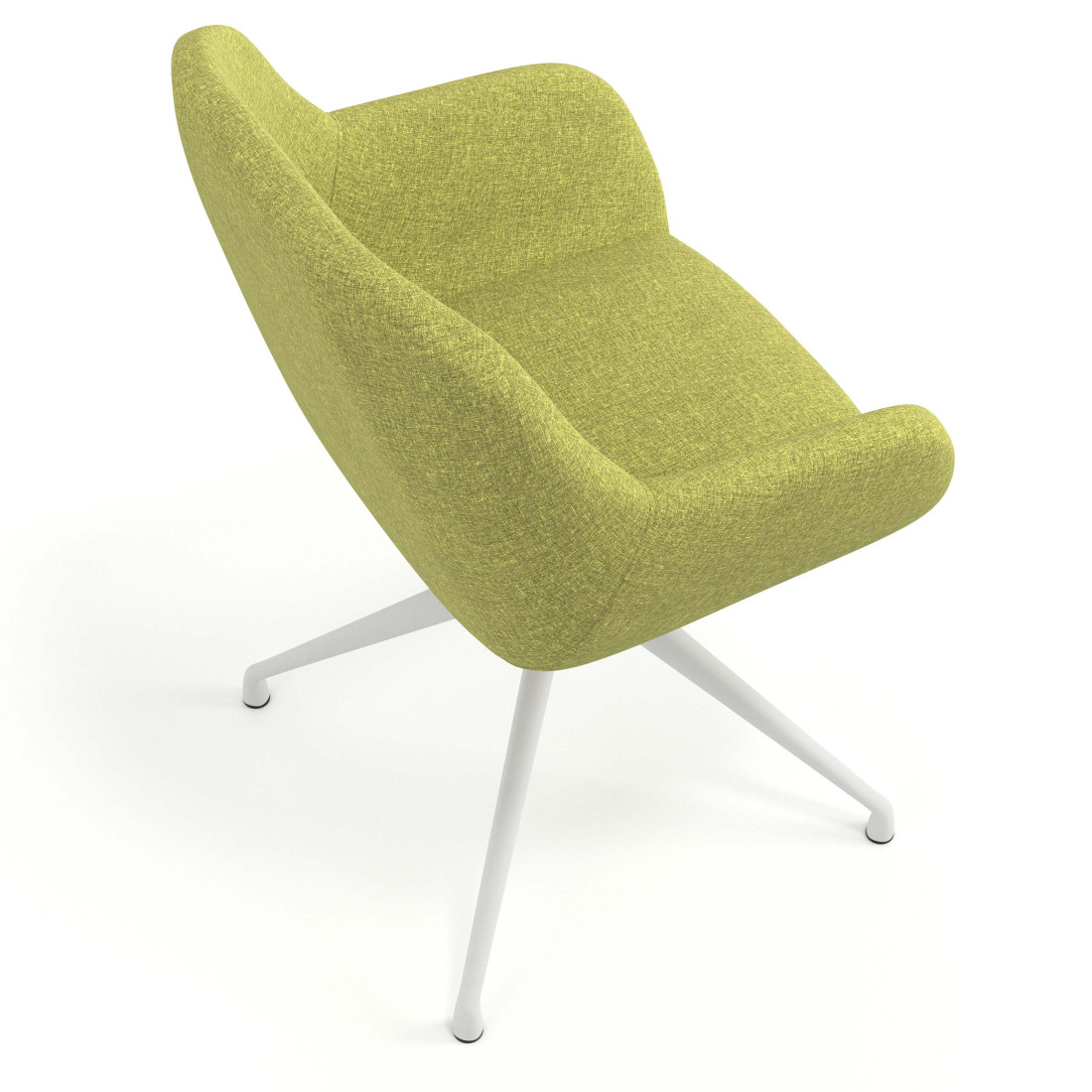 silla confidente verde moon giratoria 7