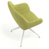 silla confidente verde moon giratoria 7