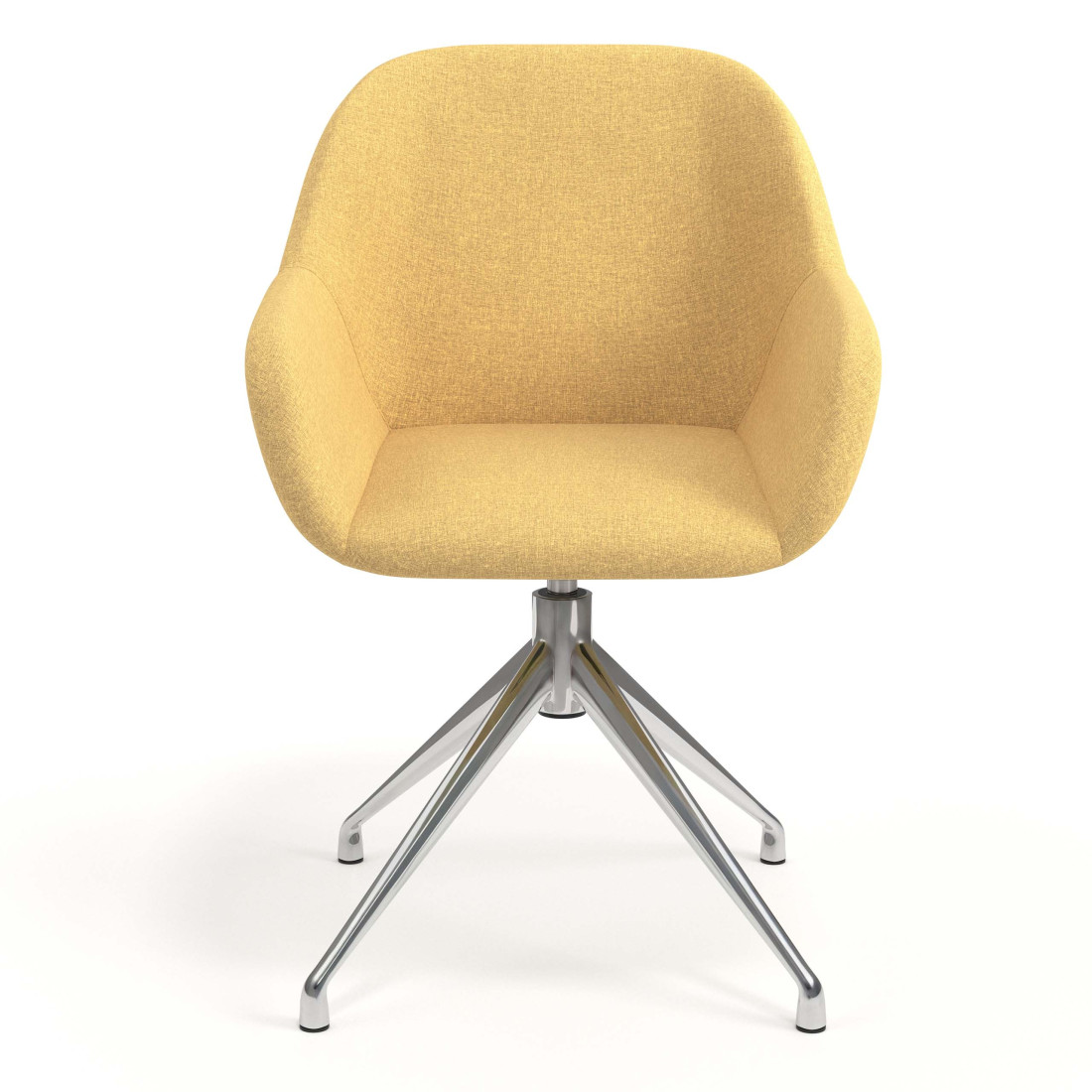 silla confidente amarillo moon giratoria 4