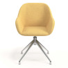 silla confidente amarillo moon giratoria 4