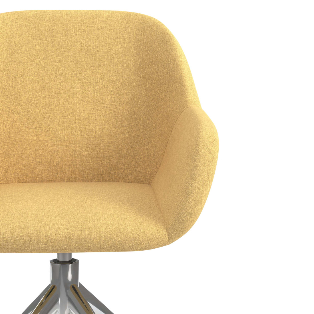 silla confidente amarillo moon giratoria 5