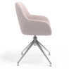 silla confidente beige moon giratoria 3