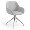 silla confidente gris moon giratoria 1