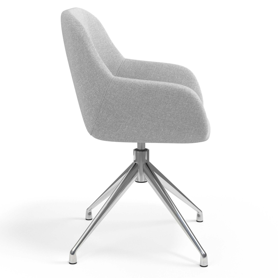 silla confidente gris moon giratoria 3