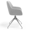 silla confidente gris moon giratoria 3
