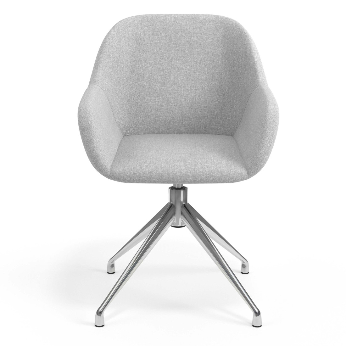 silla confidente gris moon giratoria 4