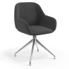 silla confidente antracita moon giratoria 1