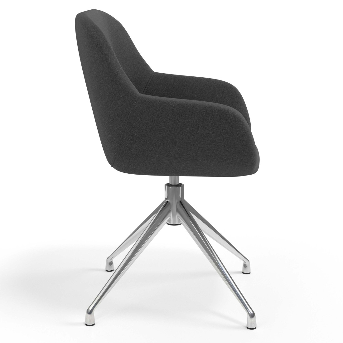 silla confidente antracita moon giratoria 3