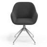 silla confidente antracita moon giratoria 4