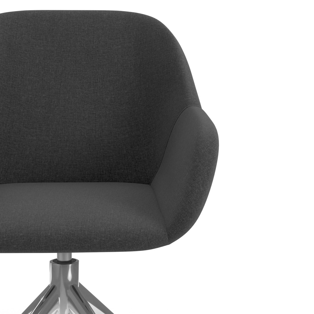 silla confidente antracita moon giratoria 5