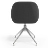 silla confidente antracita moon giratoria 6
