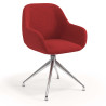 silla confidente rojo moon giratoria 1
